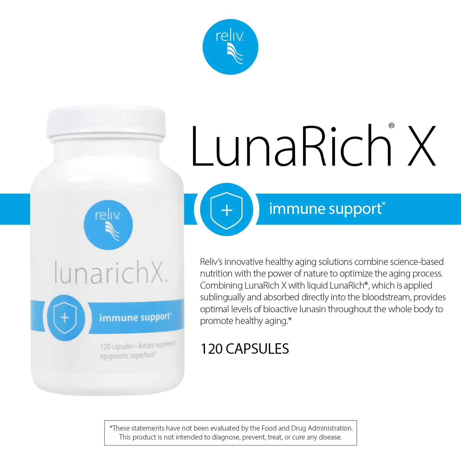 RELIV LunaRich X Lun Extract Capsules Made From