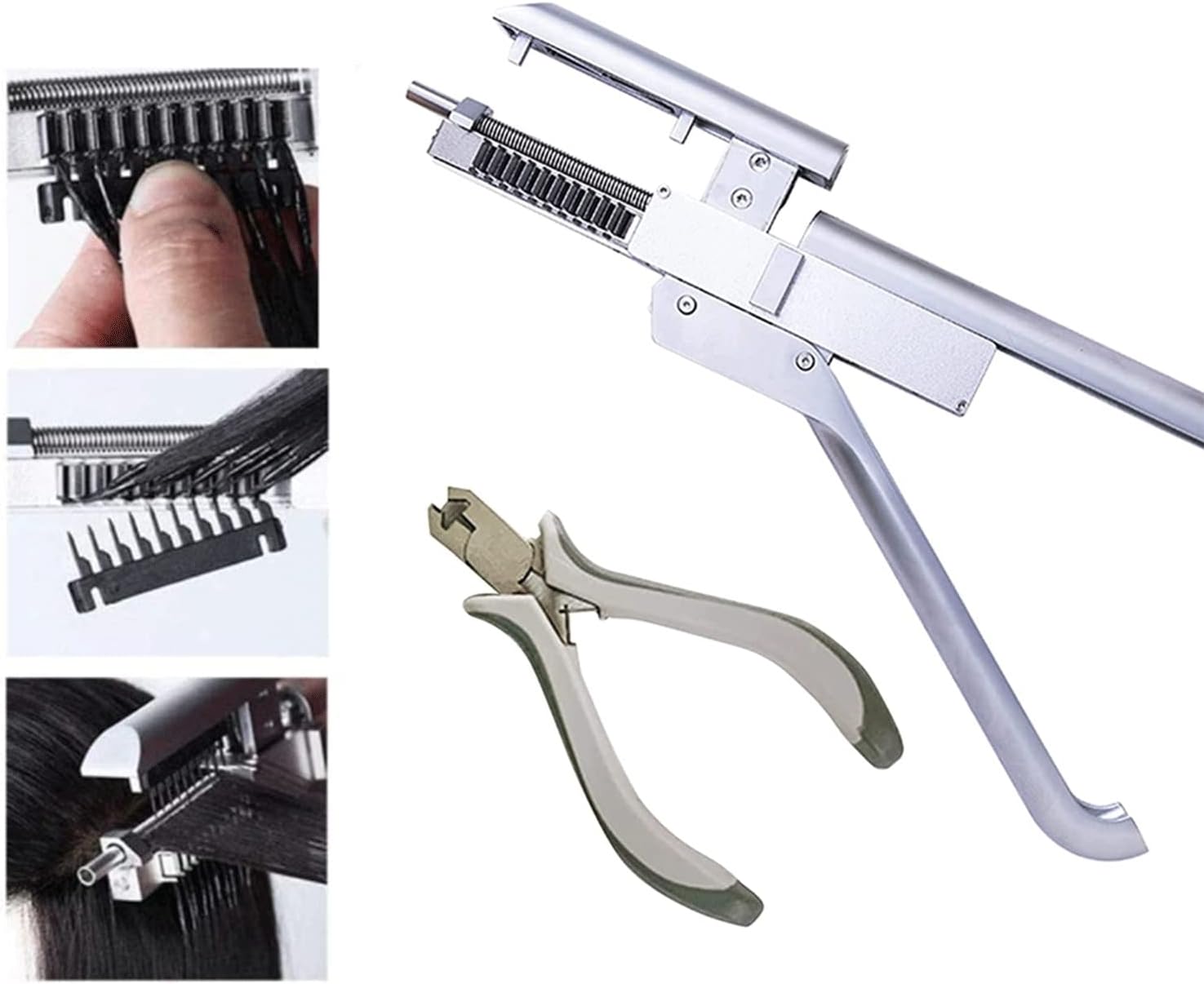 ZMLnmx 6D Hair Extension Machine kit 10 Row Hair Extension