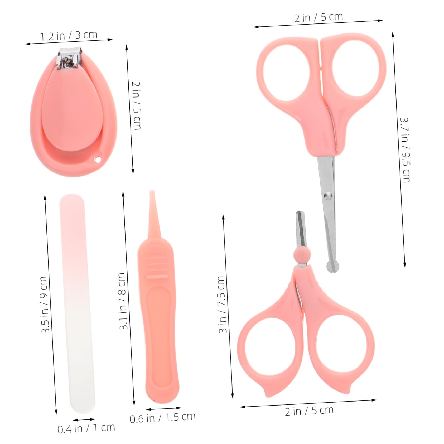 ULDIGI Baby Nail Clippers Set 5 in 1 Grooming Kit Nail Trimmer for Newborn Toddler Senior Essential Baby Care Kit