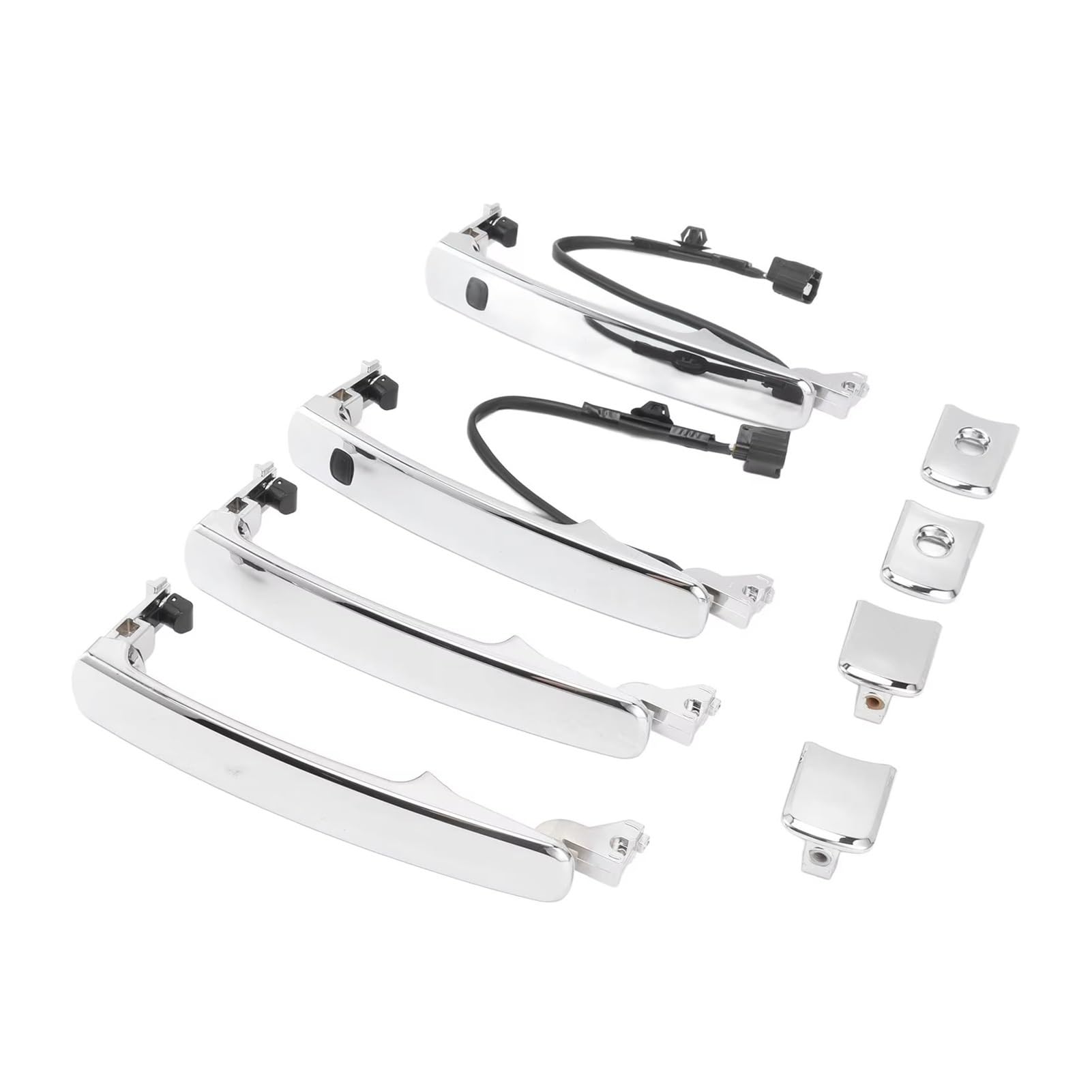 Xdworuw for Nissan for Rogue for Murano 80640-CA012 ABS Silver Replacement 4piece Car Door Handles Set Door Handle Exterior Cover