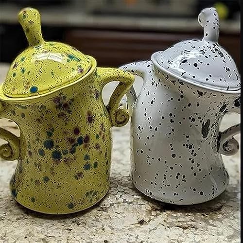 FBITE Canister with Attitude, Fun Cookie Jar Candy Dish, Ceramic Decorative Canister Storage Home Decor, Rustic Farmhouse Decor for Kitchen, Give Your Kitchen Personality (Multi) - Thumbnail 6
