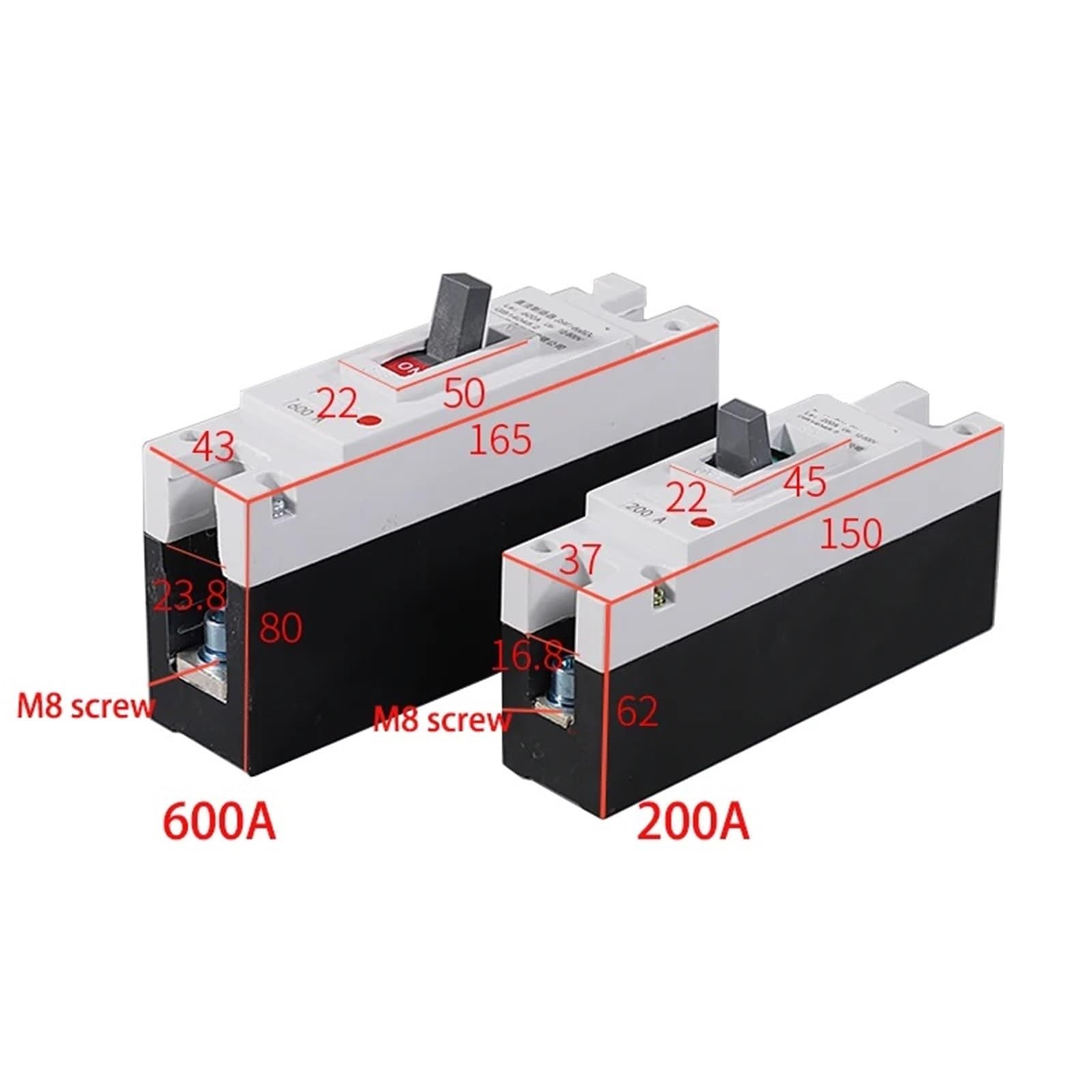 1P 2P 12 V 24 V 48 V 96 V 120 V wyłącznik automatyczny wyłącznik ochronny 160 A 200 A 250 A 300 A 400 A 500 A ogniwa słoneczne do kampera automatyczny przełącznik ochronny (2P, 100A)