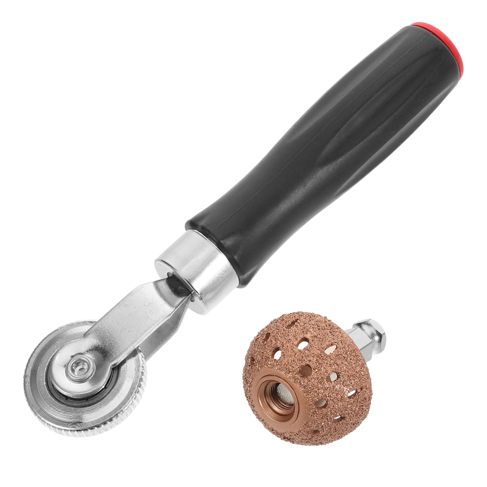 Sosoport 1 Set Tire Repair Kit with Buffing Wheel Patch Roller Grinding Head Suitable for Car Bike and Motorcycle Tire Restoration Patch Tools