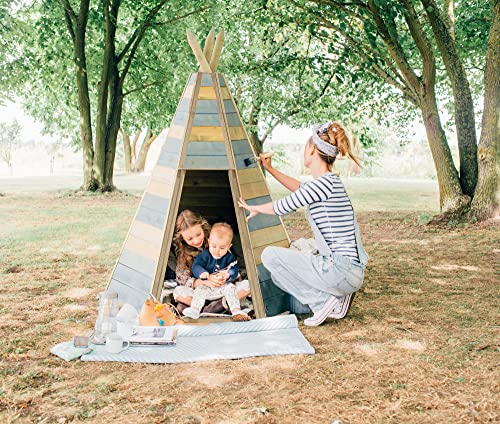 Plum Childrens Outdoor Wooden Teepee Playhouse Den Hideaway for active and imaginative play for kids 3 years plus - Image 2