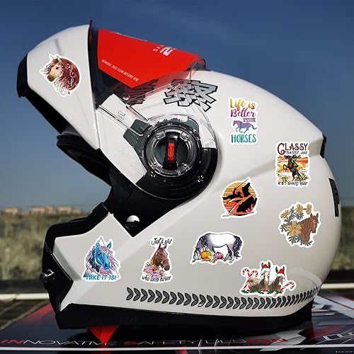 Miniatura 4 de Calcomanías para equitación paquete de 50 calcomanías divertidas para niñas niños y adolescentes calcomanías impermeables de vinilo para laptop