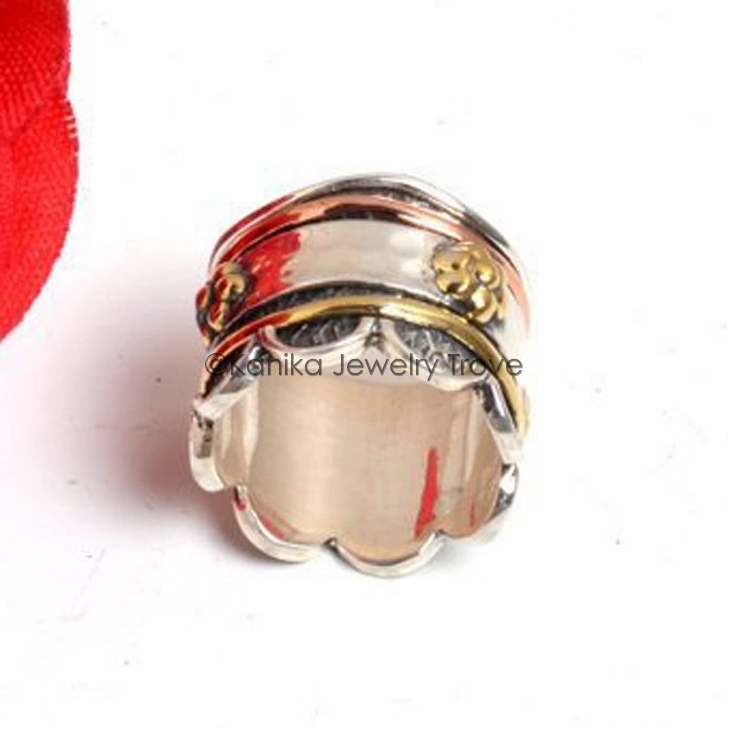 Bagues Spinner Band, Bague Anxiété pour Meditaion, Bague texturée, Bague en argent Sterling, Bague Spinner pour femme, Bague cadeau pour Noël