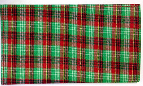Scottish Plaid Rollup Double Pocket Tri Fold Pipe Pouch Asst Prints 1158 #TOP2