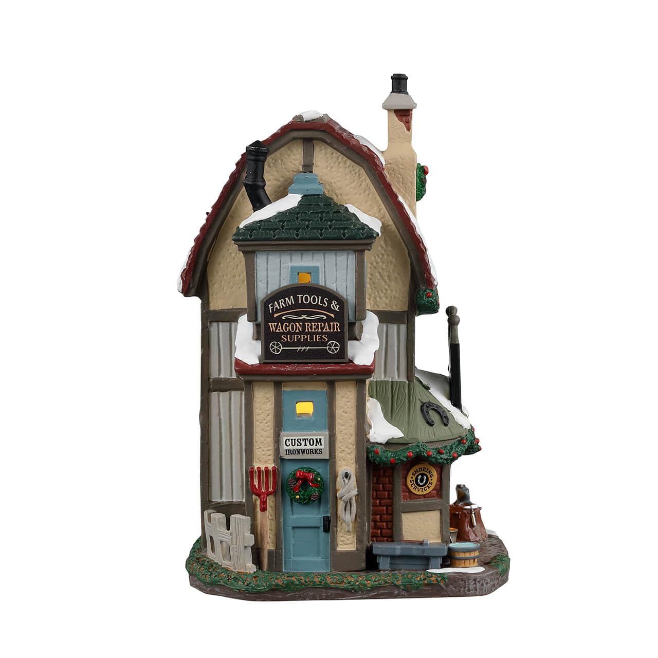Lemax- Noël 35068 Caddington Village Lighted Building: Fitzroy's Farrier, Multicolore