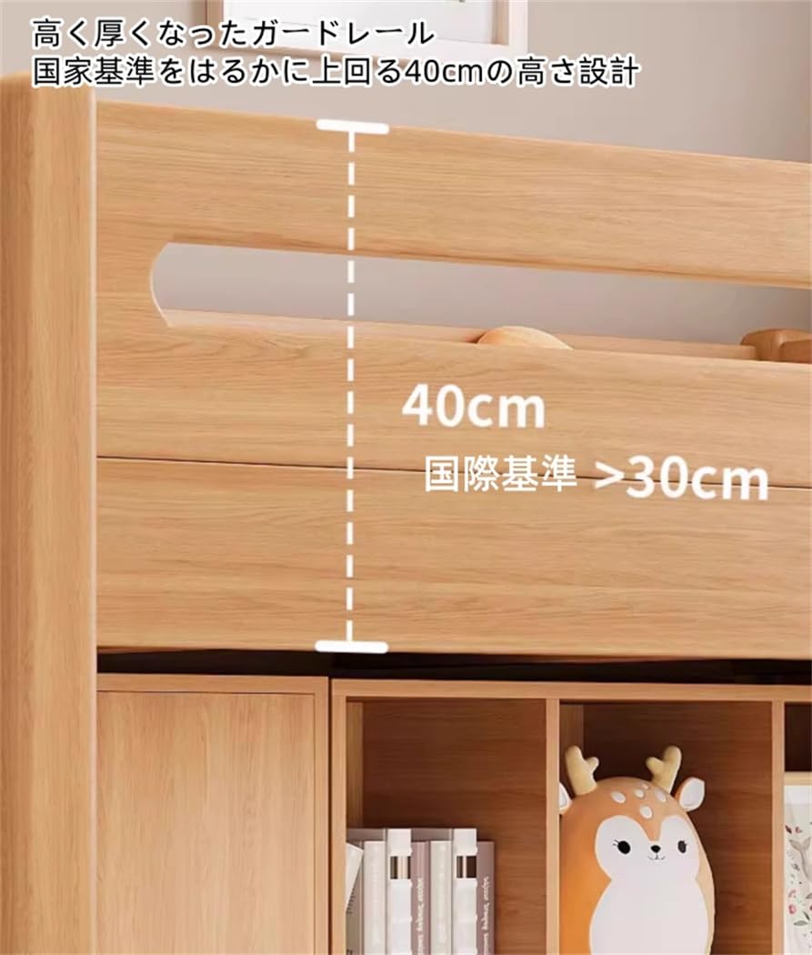 Amazon｜tangcheng システムベッド ロフトベッド 木製 シングル デスク