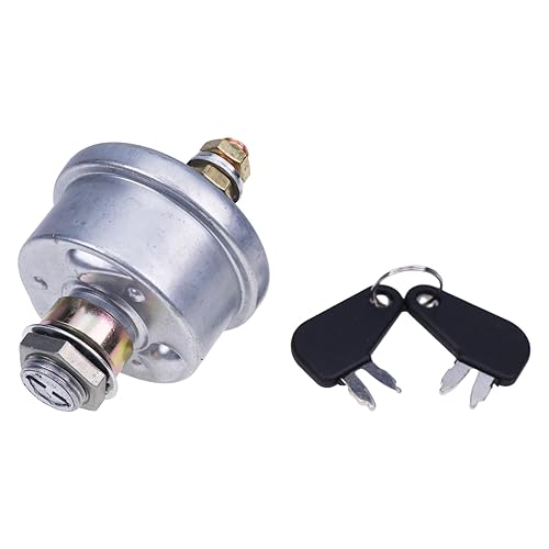 zt truck parts Master - Interruptor de encendido de desconexión con 2 llaves 7N0718 7N-0718 7H290 para retroexcavadora Caterpillar CAT 414E 416E