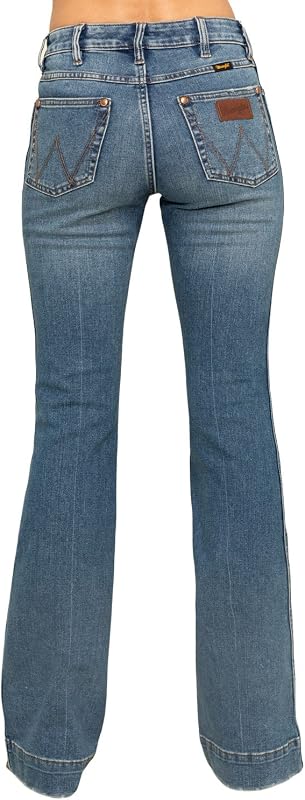 Women's Retro Vintage Medium Shelby Trouser Jeans - 11MPESY 28W x 30L Blue