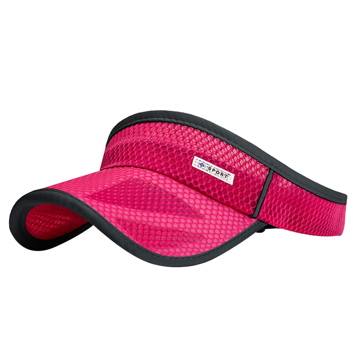 Outdoor Sport Cap Wide Brim UV Protection Breathable Adjustable Baseball Cap for Beach Golf Running Tennis