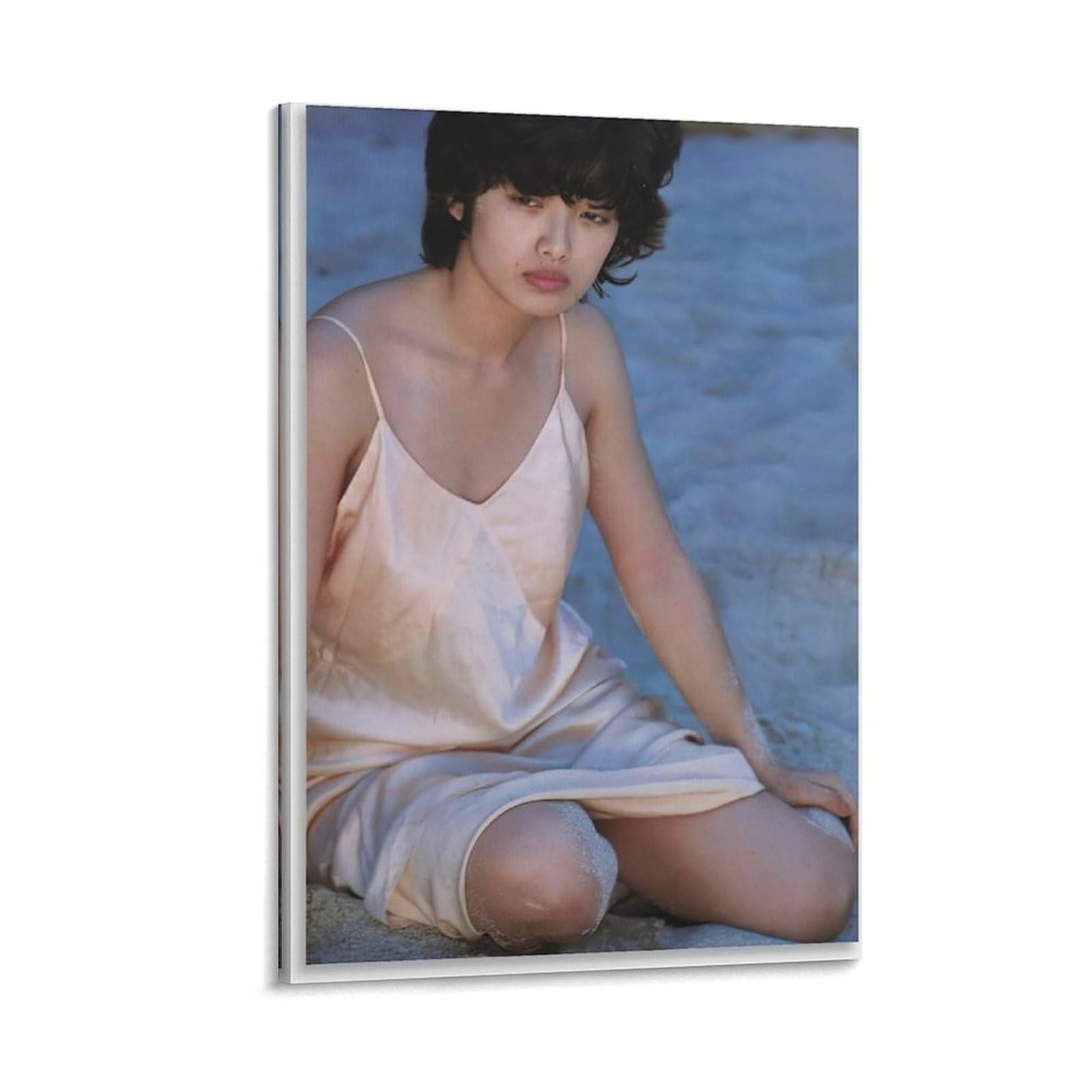 山口百恵　ポスター Amazon.co.jp: 山口百恵写真ポスター7 キャンバスアートポスター 水着