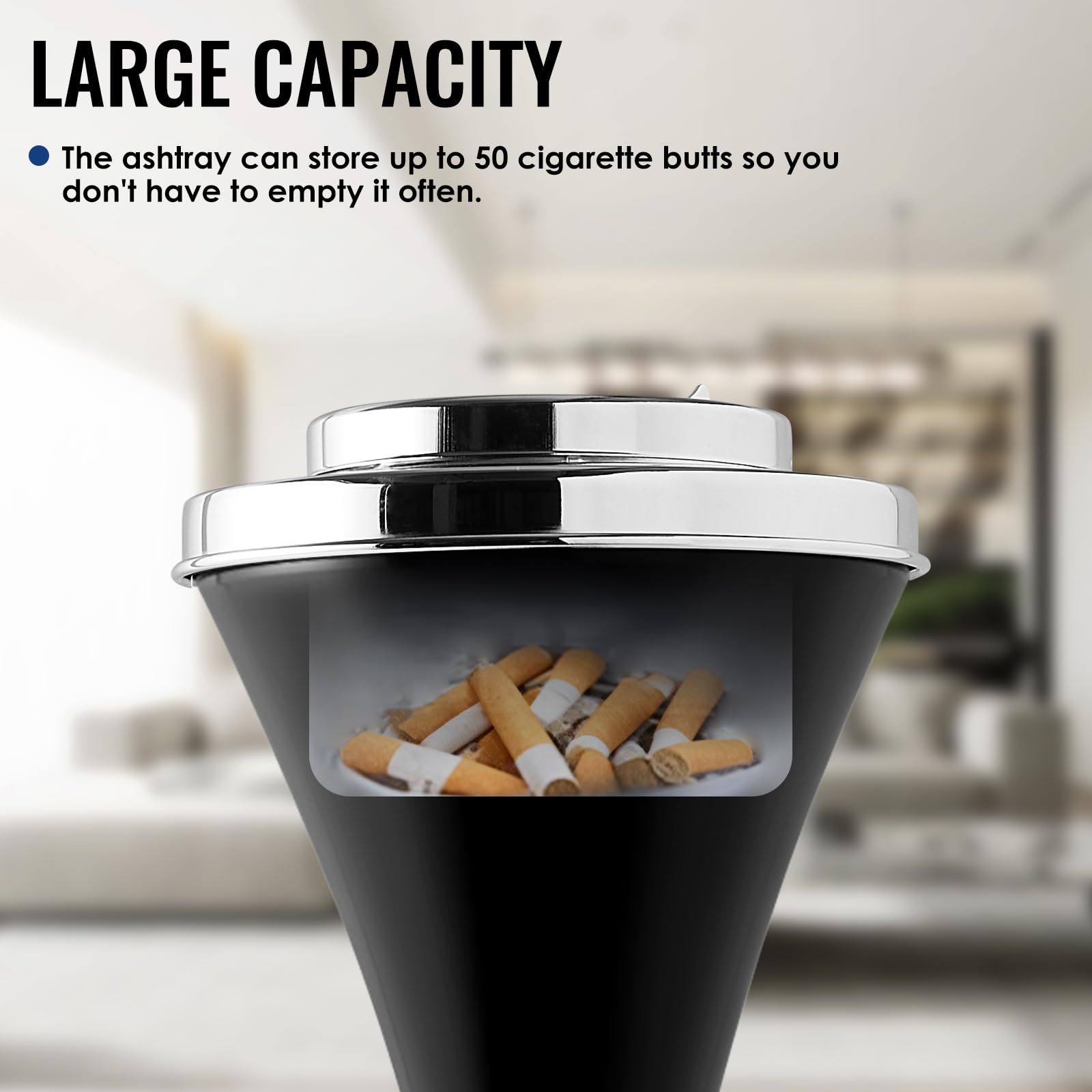 Amazon.com: Floor Standing Ashtray with Lid, 23