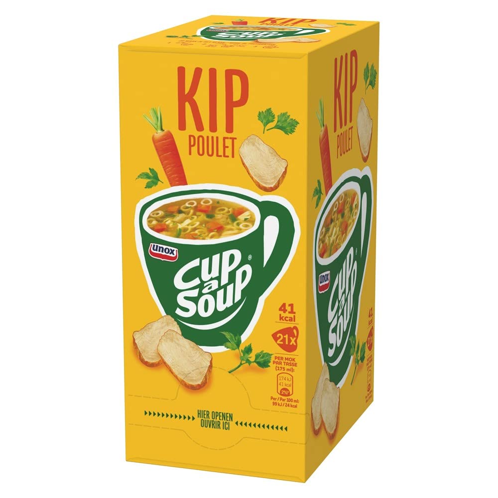 Cup A Soup Sopa de pollo, 21 piezas, unidades