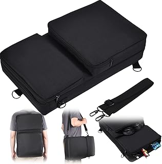 BLOOOK Carrying Case Compatible with Pioneer DDJ-400 / DDJ-FLX4 / DDJ-SB3 / Hercules Inpulse 300,Travelling Case Compatible with Roland DJ-202 / Native Instruments Traktor Kontrol S2 Mk3