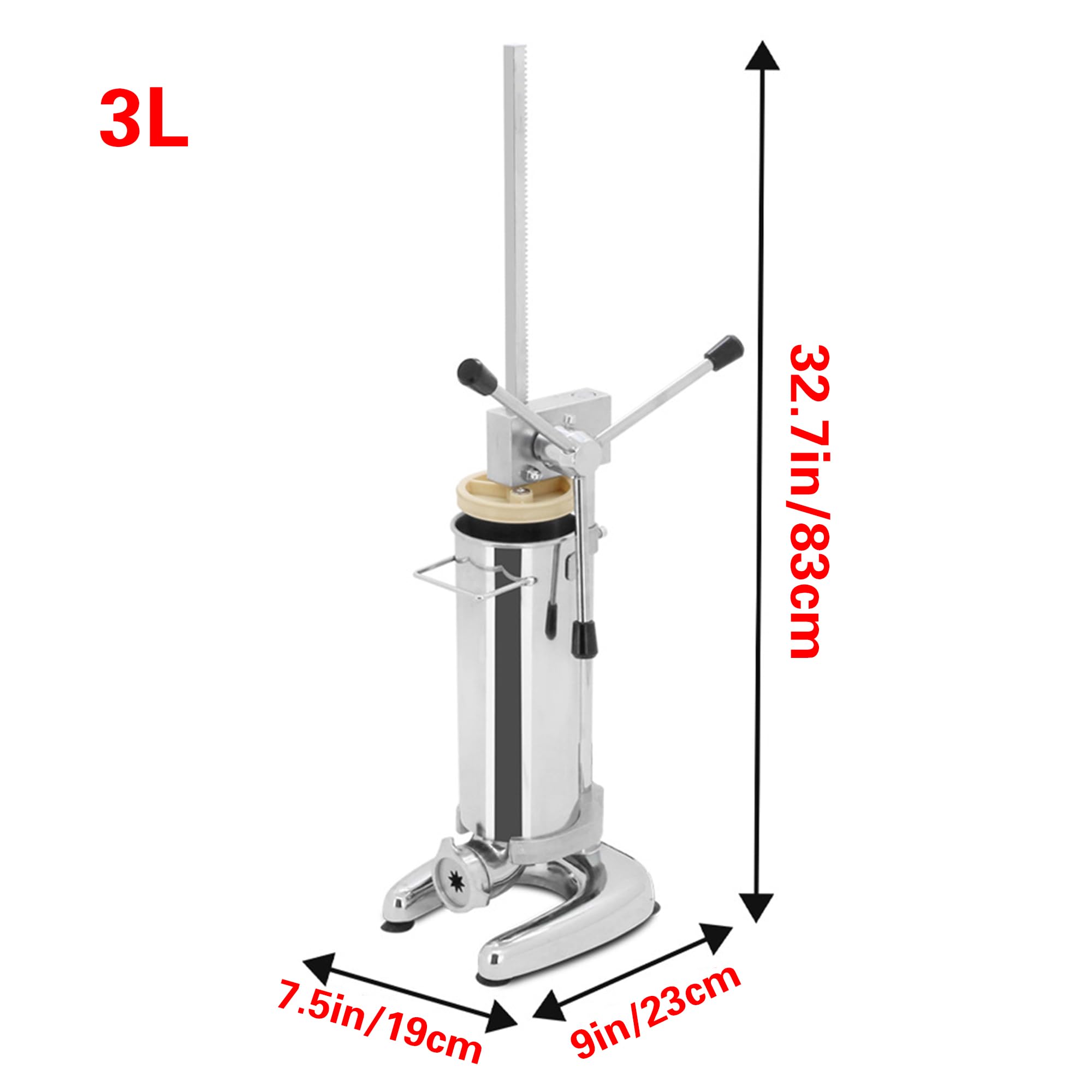 Macchina Commerciale Verticale Per Churros Con 5 Ugelli/stampi, Churrera Spagnola In Acciaio Inossidabile Per Ciambelle/churros Ripieni, Ideale Per Casa, Ristoranti E Panetterie 3L