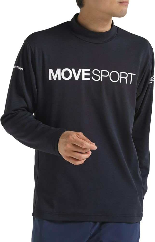 Amazon | ソフトウォーム ヘザー モックネックシャツ ST4FLT04M_BK01_S