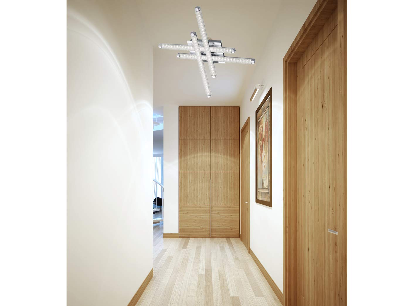 Reality R62814100 Plafonnier Métal 4,5 W Integrated Chrome