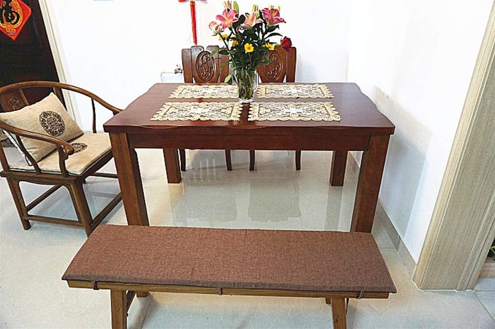 2 Swing Seat Cushions For 3 Seater Dining Bench Beige 100x30cm Garden Bench Cushion Non Slip Long Seat Cushion For Garden Furniture Back Seat For Car Travel Garden Outdoors Cushions Acbb Aikido Fr