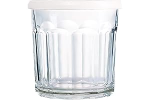 Arc International Working Storage Jar/Dof Glass with White Lid