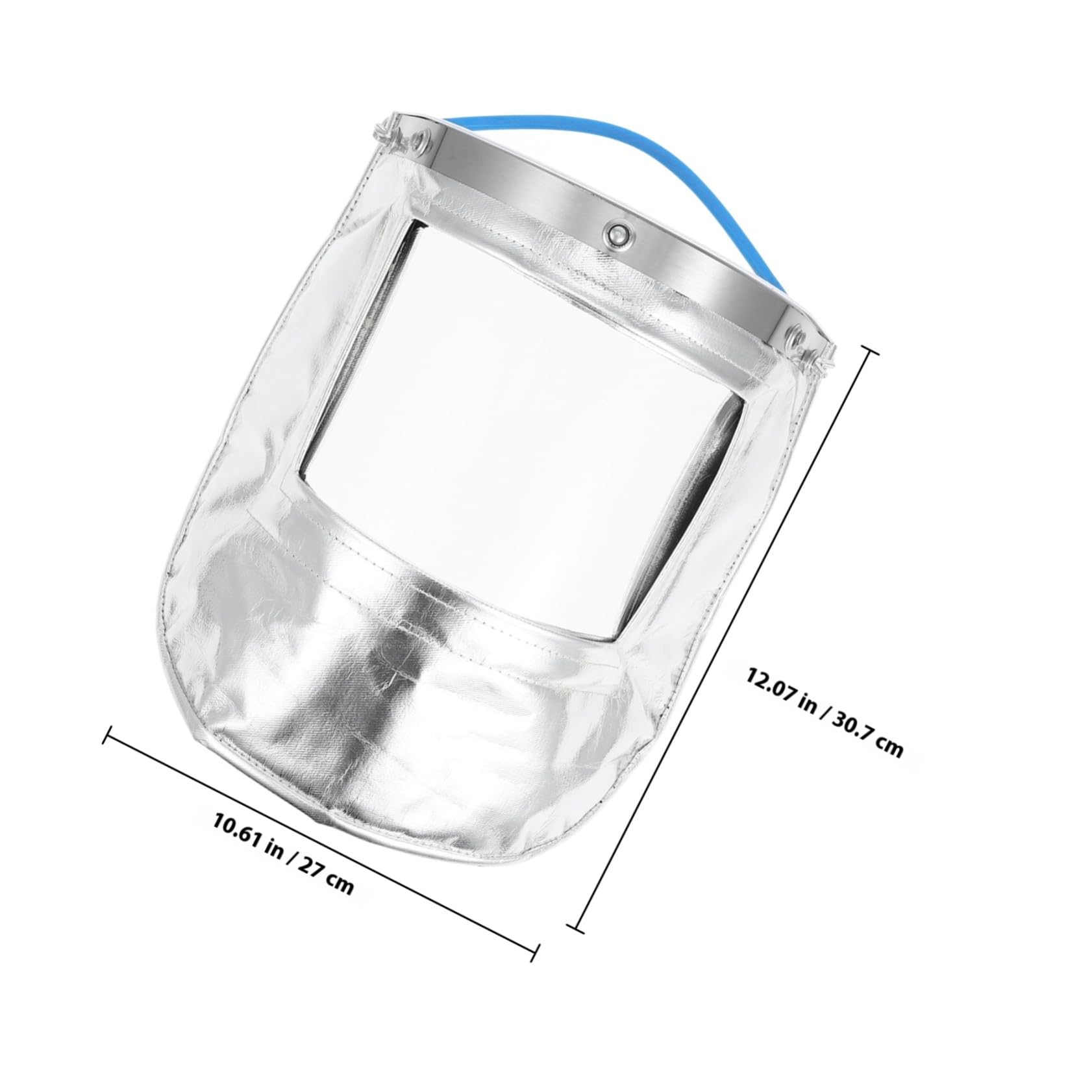 Anneome Gesichtsschutzmaske Transparenter mit Hitzebeständigem Aluminiumfolie Schutz Voll Schild Hochtemperatur für Industrielles Arbeiten und Schweißerschutz