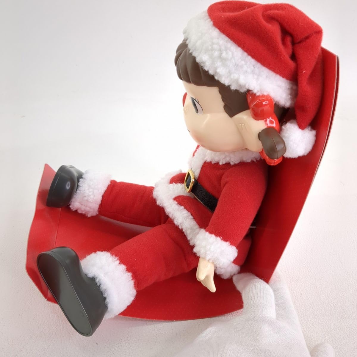 体育すわり ペコちゃん 不二家 サンタ レトロ タグ付き 長期保管品 年代物 体育すわり ペコちゃん 不二家 サンタ レトロ タグ付き 長期保管
