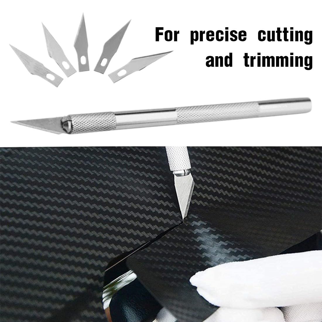 Kit Spatole Per Pellicole Adesive Dimiff - Con Taglierino E Lame Di Ricambio, Per Auto E DIY - Foto 5