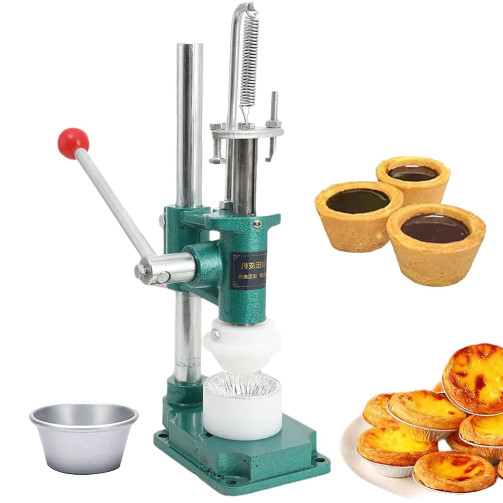 Prensa manual para tartas de huevo con 16 tipos de moldes, fabricante de piel de grado comercial para uso doméstico y panadería