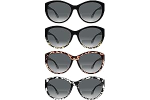 4 Pack Bifocal Reading Sunglasses for Women Men | UV Protection Sunglasses