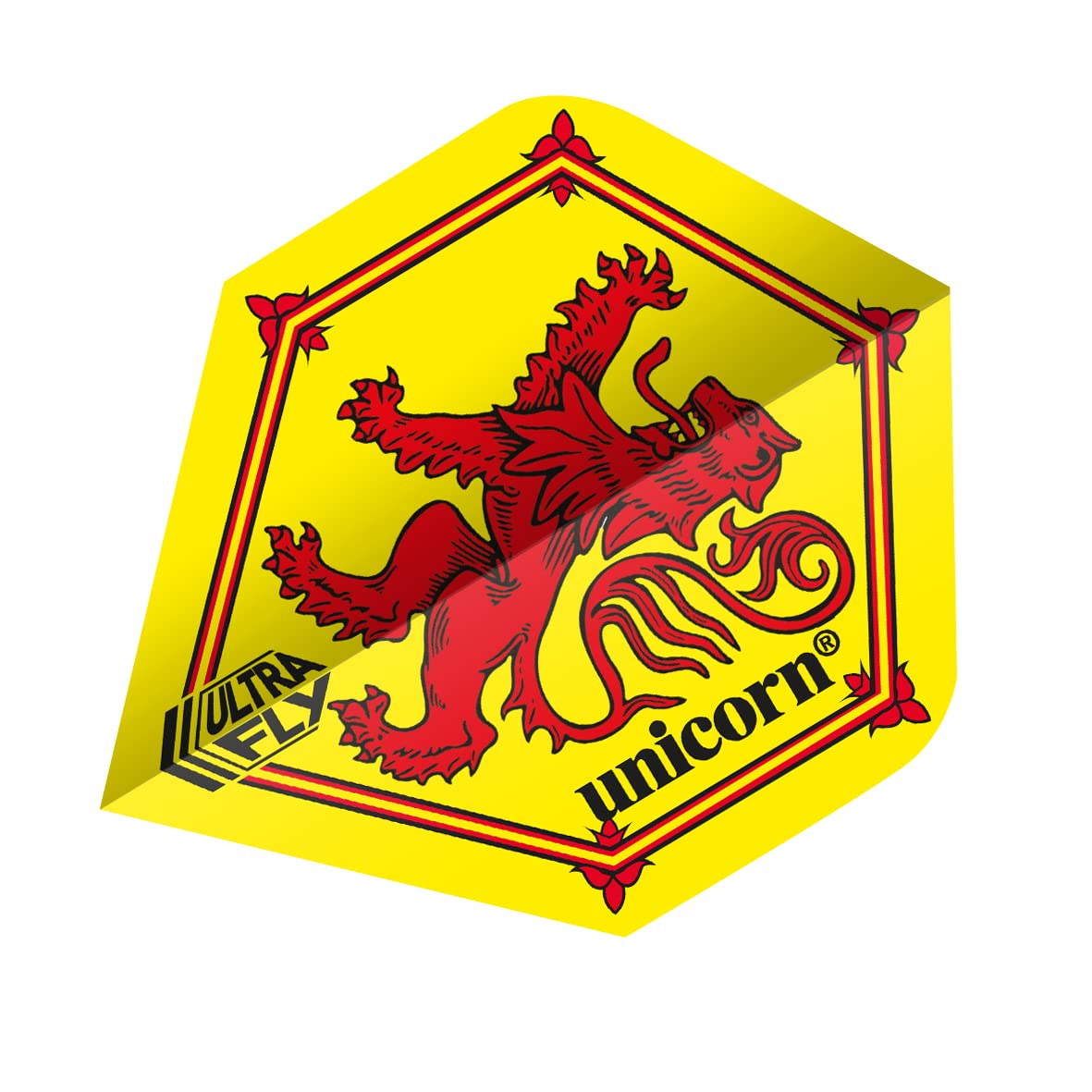 Unicorn UltraFly Dart Flights | Scotland Calendonian Flag Design | Standard Plus Shape| Ultra Durable 100 Micron Polyester PET