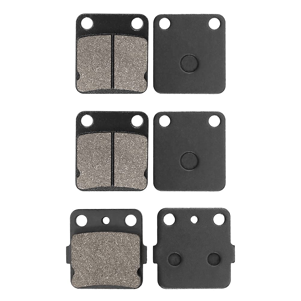 Slother Front and Rear Brake Pad Fit for Yamaha Banshee 350 Raptor 125 Blaster 200 Warrior 350 Wolverine 350 4x4 YFZ350 YFM125R YFS200 YFM350X YFM350FX 1989-2011