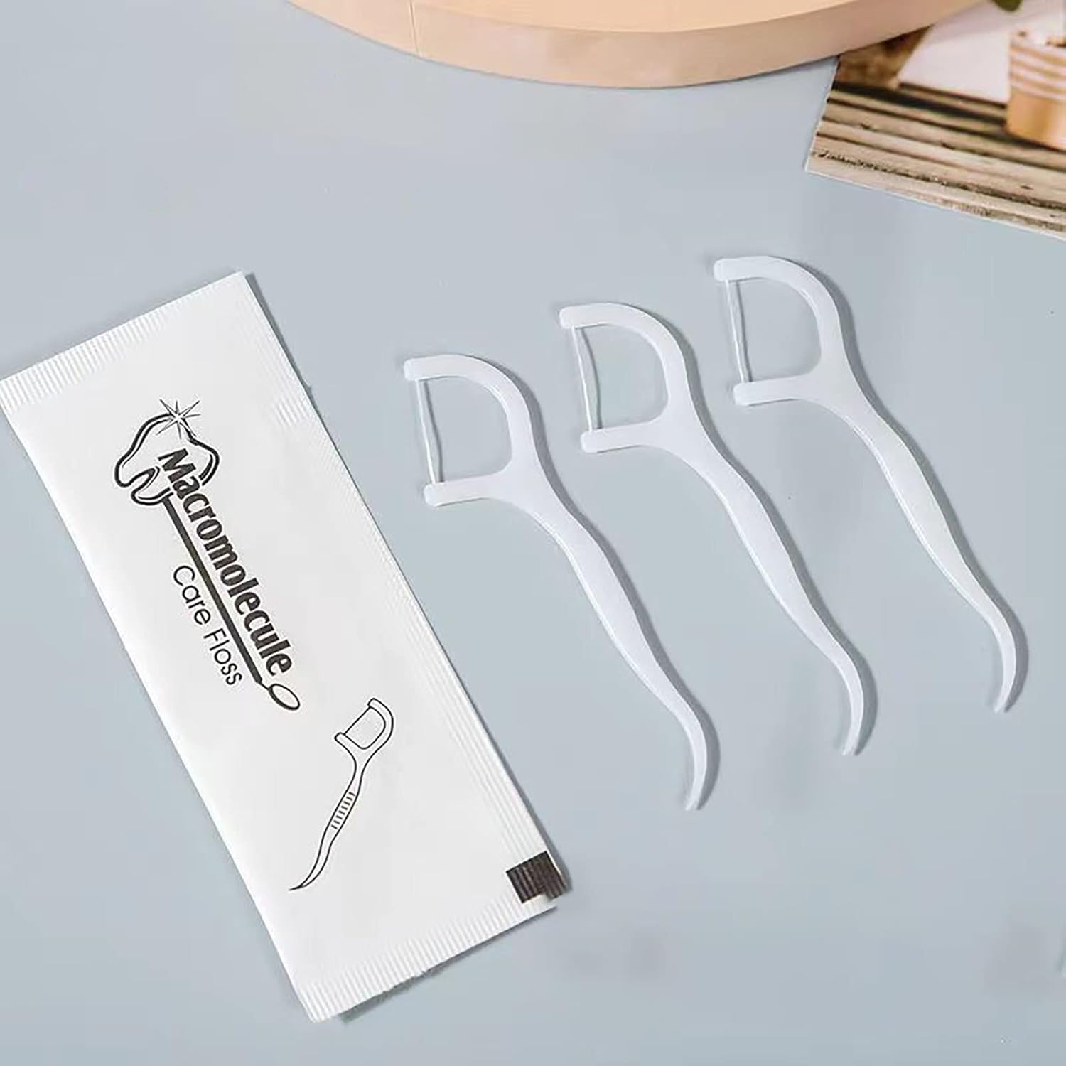 120PACK toothpicks Individually Wrapped, Tongue Scraper