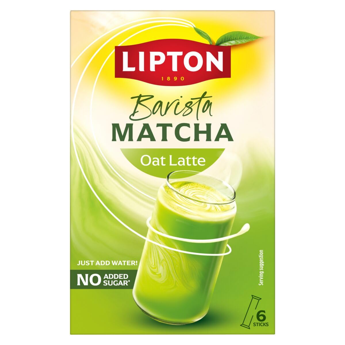 Lipton Matcha Latte Original con Avena Sin Azúcar 6 Sticks