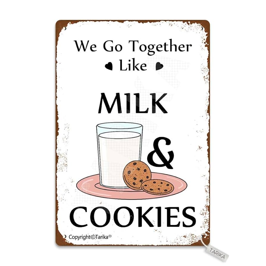 amazon-com-we-go-together-like-milk-and-cookies-tin-8x12-inch-vintage-look-decoration-art-sign-for-home-kitchen-bathroom-farm-garden-garage-inspirational-quotes-wall-decor-home-kitchen for We Go Together Like Milk And Cookies Free Printable Amazon.com: We Go Together Like Milk and Cookies Tin 8X12 Inch Vintage Look Decoration Art Sign for Home Kitchen Bathroom Farm Garden Garage Inspirational Quotes Wall Decor : Home & Kitchen for We Go Together Like Milk And Cookies Free Printable