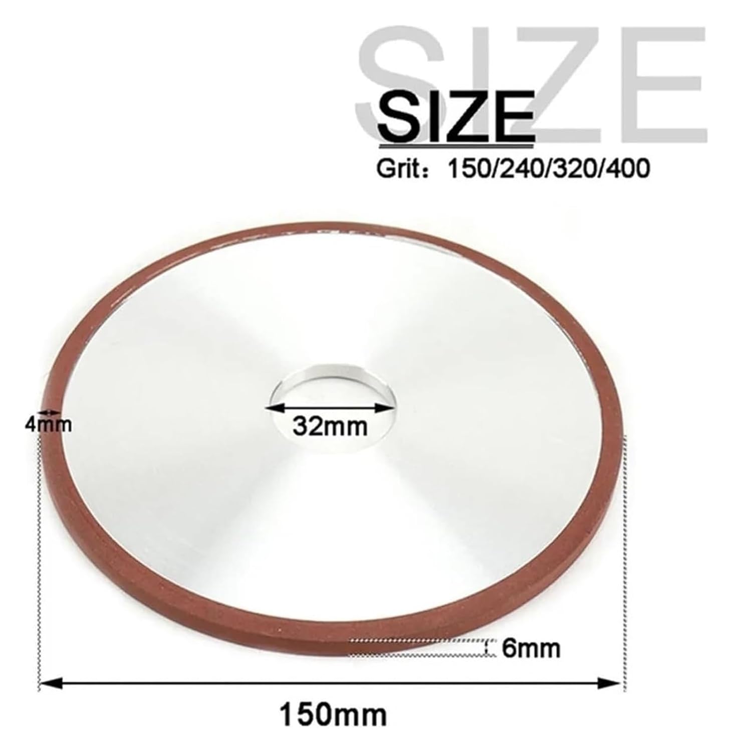hskul 150mm/180mm/200mm Parallel Diamond Grinding Wheel Grinder Disc for Mill Sharpening Tungsten Steel Carbide Rotary Abrasive Tools