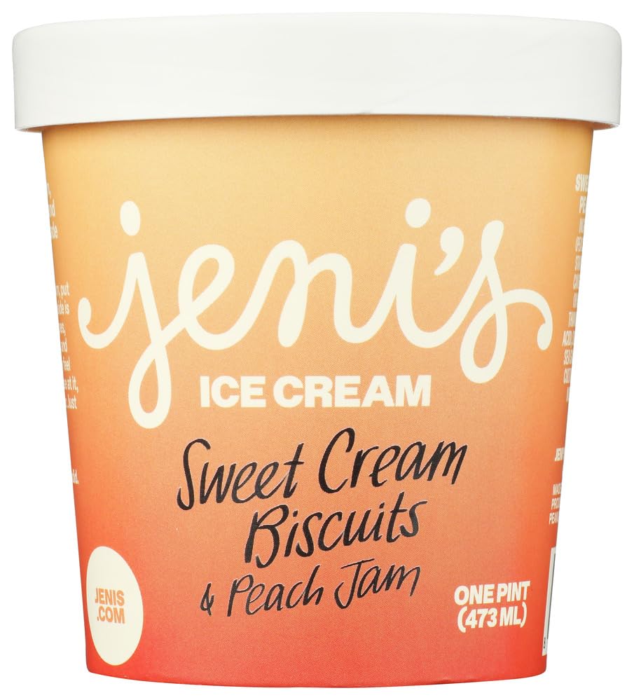 Jenis Splendid Ice Creams, Ice Cream Sweet Cream Biscuits Peach
