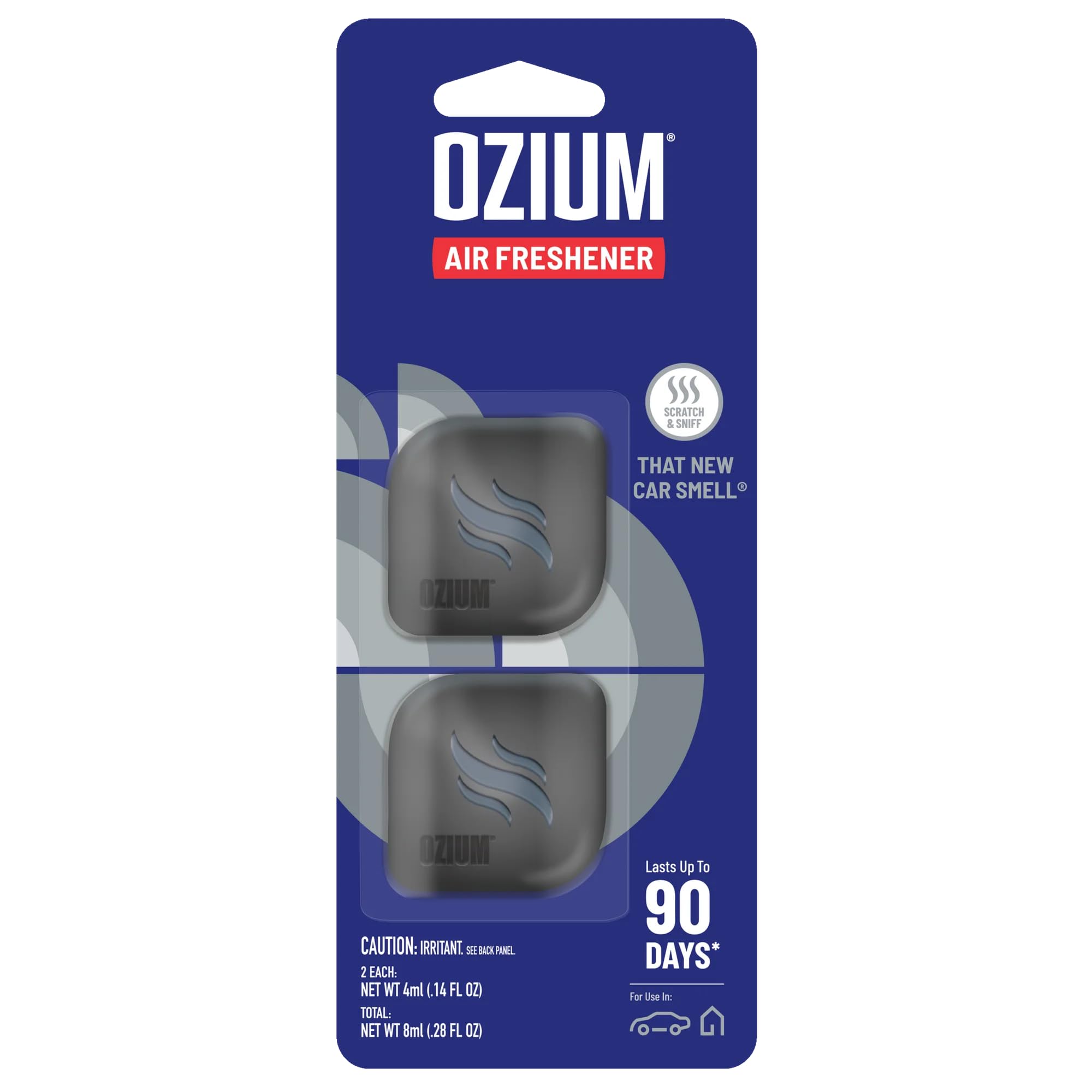 Ozium Membrane Car Vent Clip AC Air Fresheners Car Air Freshener and Car Odor Eliminator (That New Car Smell, 2 Packs)