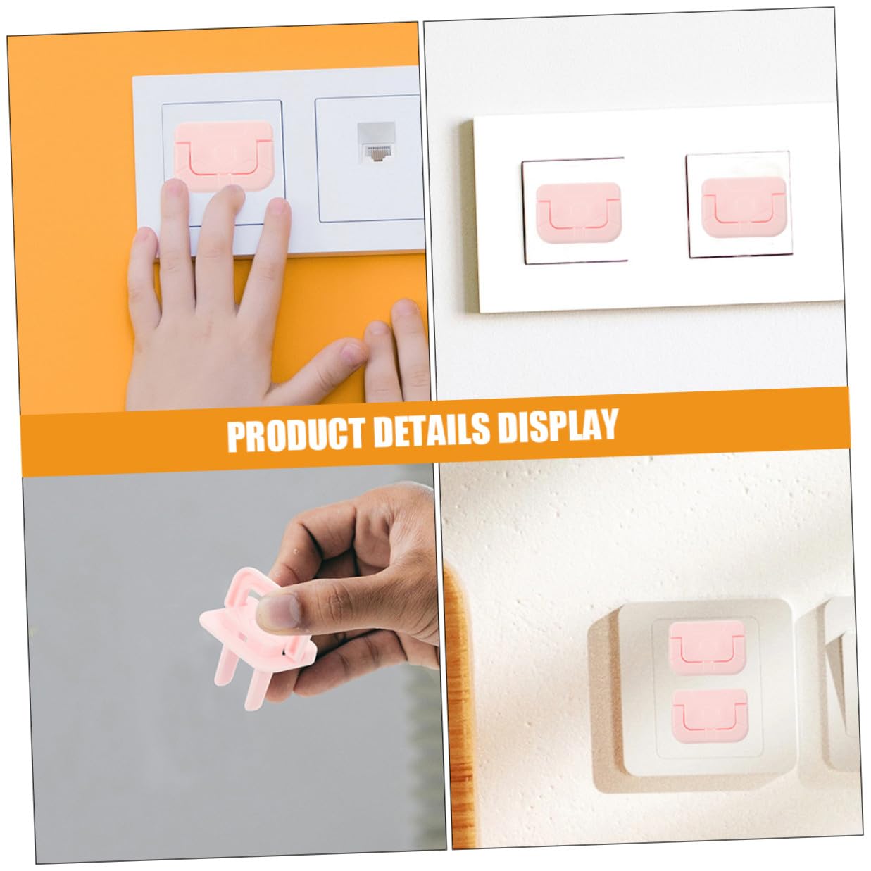 40pcs Safety Outlet Covers and Plug Covers for Babies, Electrical Socket Protectors with Prong Plug Shield, Childproof Power Outlet Safety Caps for Home Use