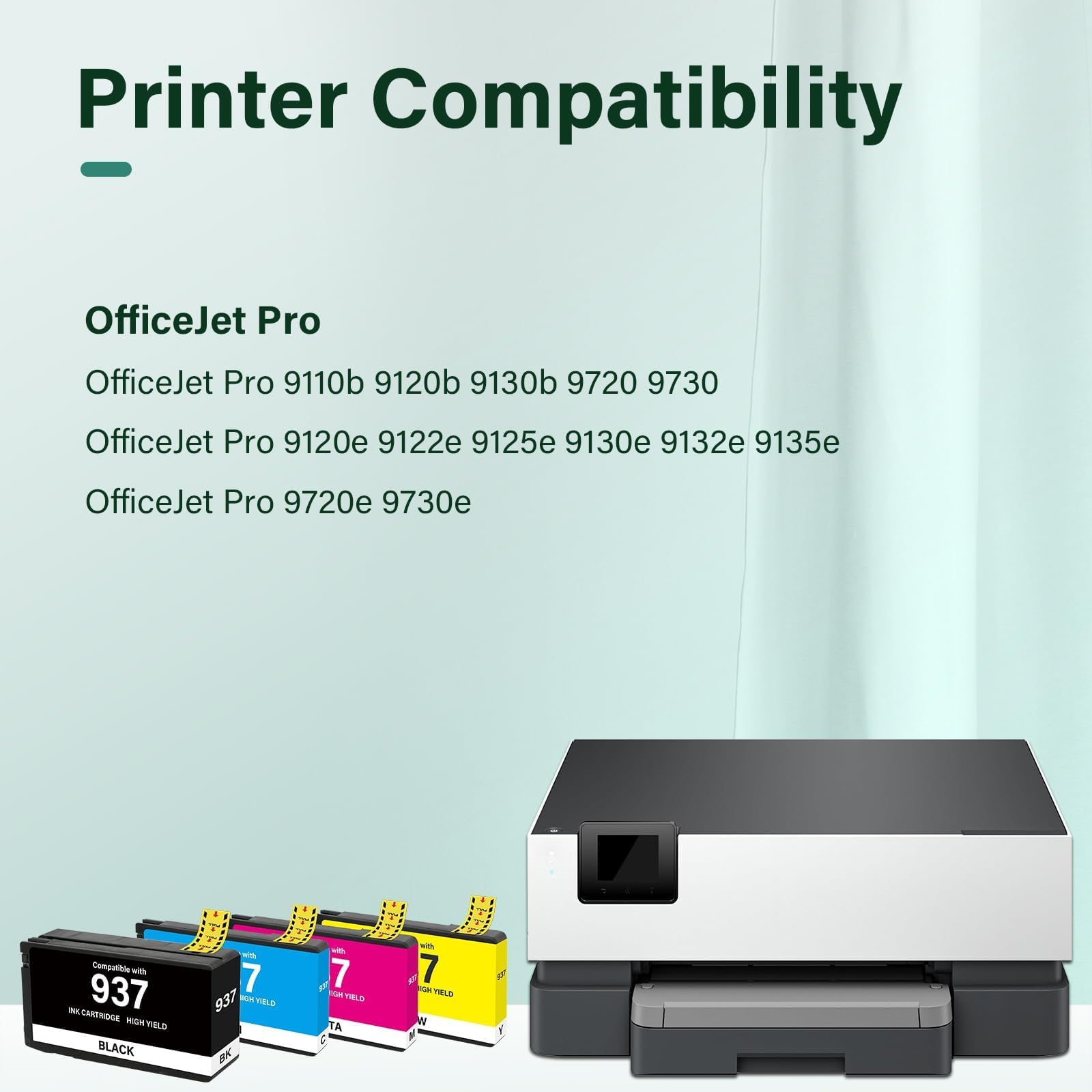 Cool Toner 936XL 936 9125e Lot de cartouches d'encre de rechange pour imprimantes HP 936e 936 pour imprimantes HP OfficeJet Pro 9125e 9120e 9730e 9130 9135e 9122e 9128e 9110b 9120b 9130b 9130e