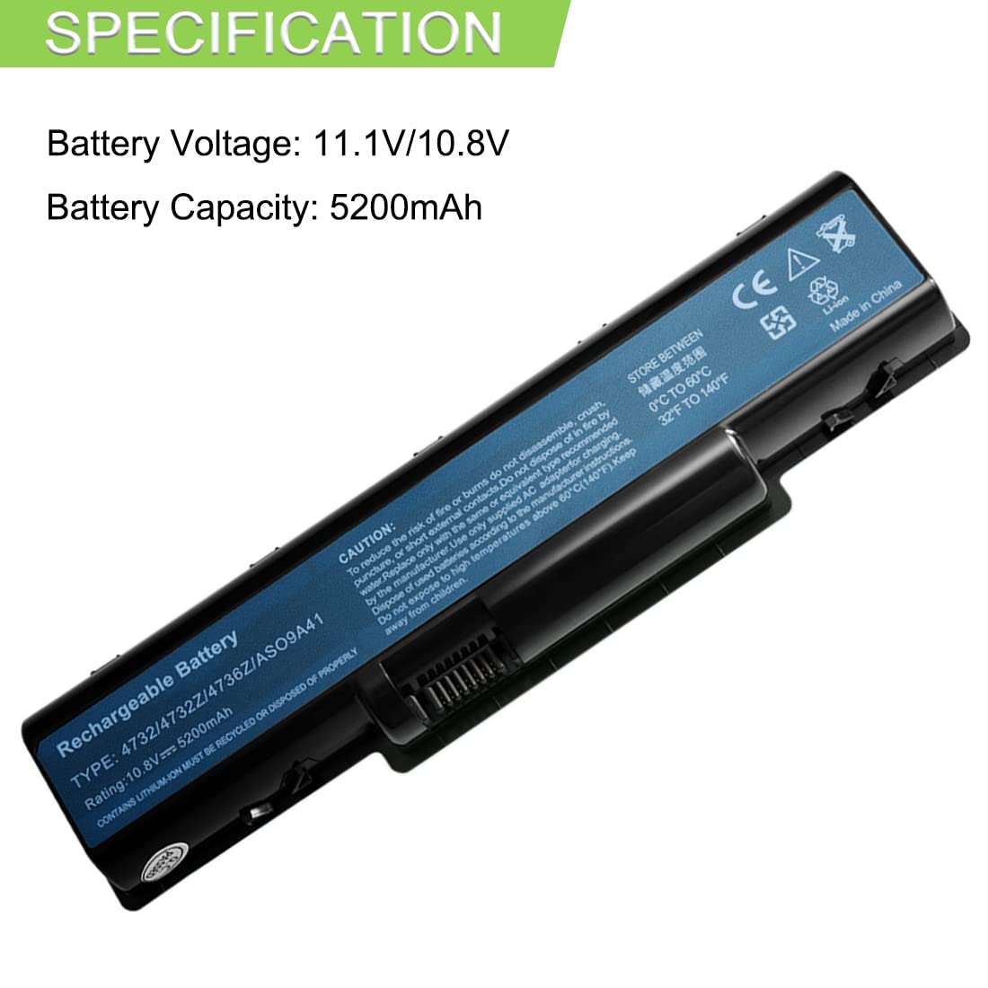 XITAIAN 10.8V 5200mAh AS09A31 AS09A41 AS09A51 Batteria di Ricambio per Packard Bell EasyNote TR81 TR82 TR83 TR85 TR86 TR87 MS2273