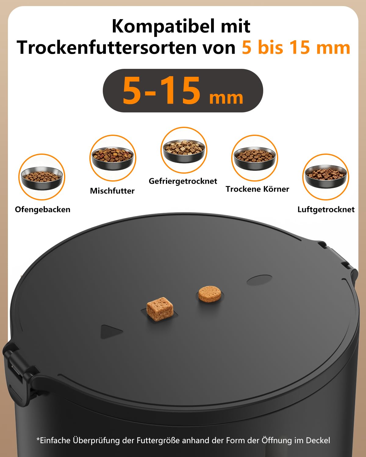 Comedero automático para gatos con cámara de 2 MP y control por aplicación, dispensador automático de alimentos para gatos y perros, 5 G WiFi, visión nocturna, 1 – 10 comidas al día, juego de fuente