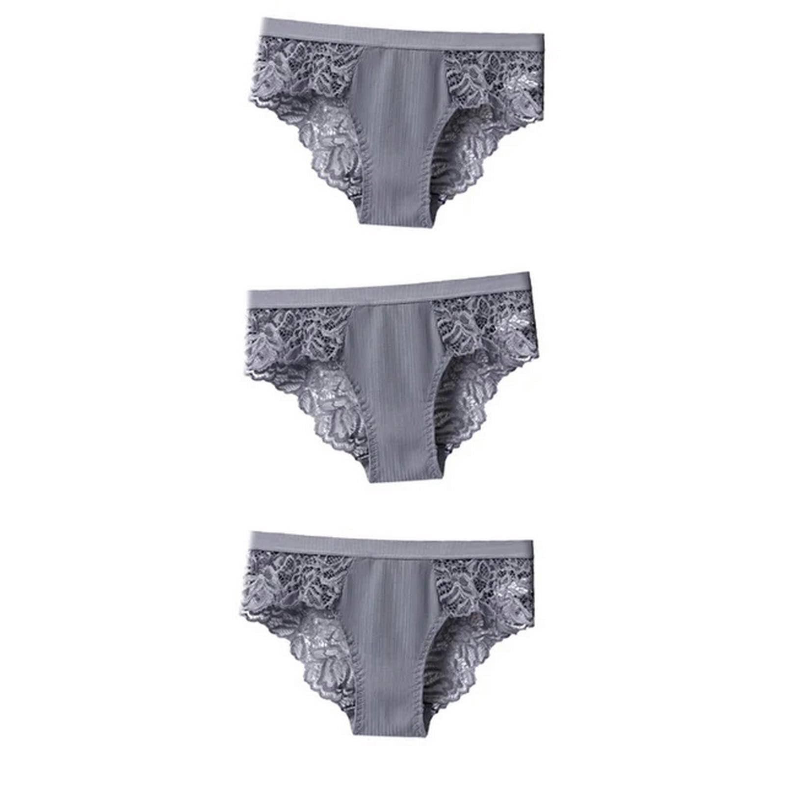 Bielizna damska Confort Majtki Majtki Bezszwowe Figi Koronkowa Bielizna Damska Dla Kobiet Majtki Kwiatowe - c-XXL-3 szt, C 3 szt, XXL