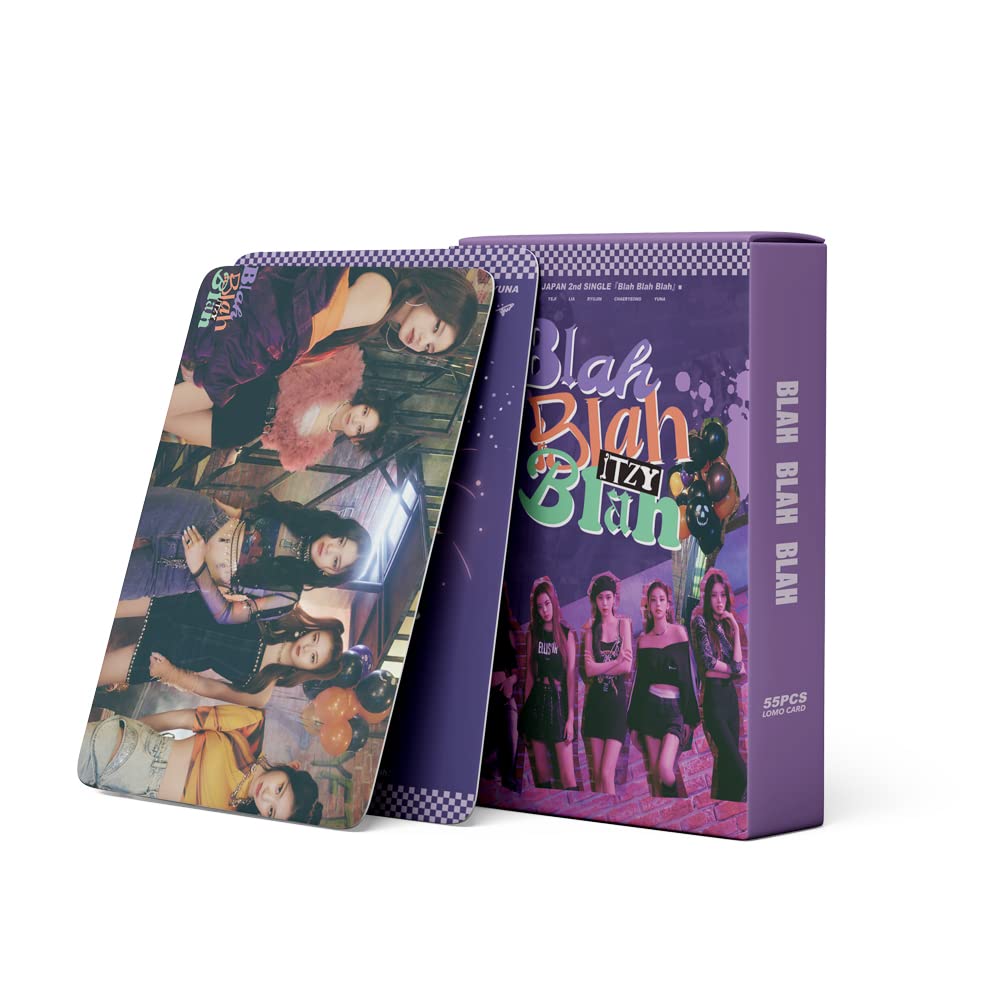 1THE9 BlahBlah アルバム トレカ DYLLGL Cartão fotográfico ITZY ITZY Lomo Cartão BLAH Novo álbum