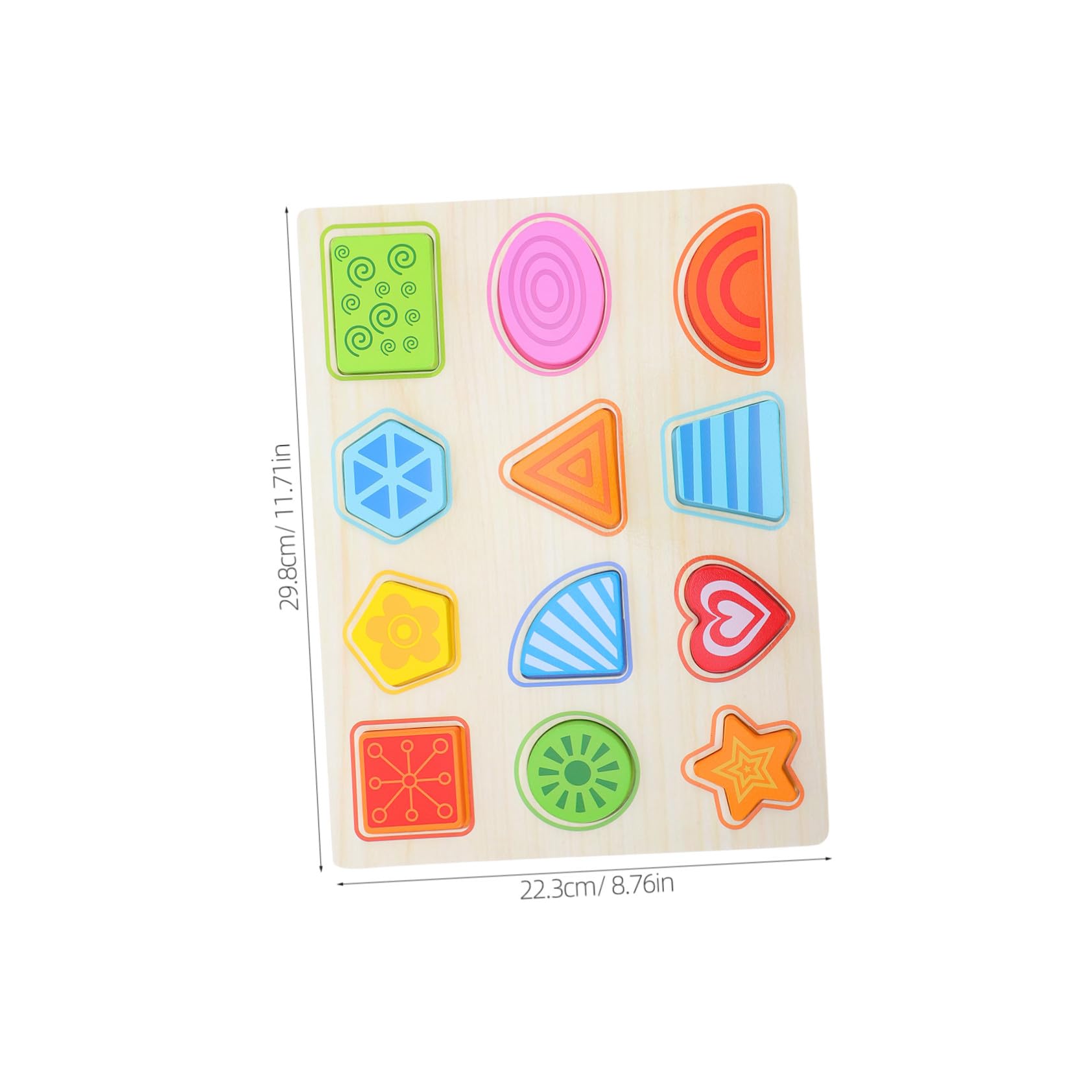 Puzzle in Legno Montessori 3 Pezzi Lettere Numeri Forme | Gioco ad Incastro per Prescuola e Prima Educazione, per Toddler e Bambini, Facile da Afferrare e Ordinare