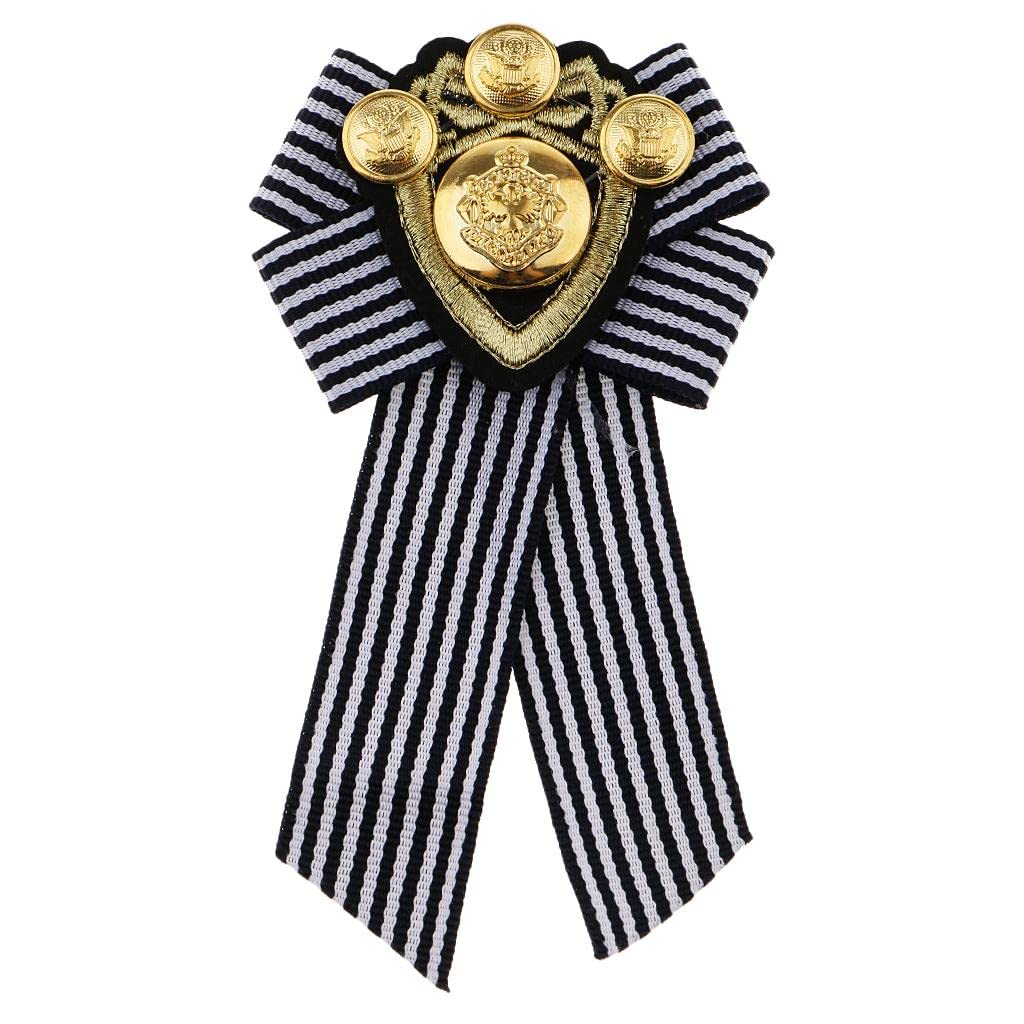MYADDICTION Pre-tied Bowknot Brooch Fabric Bow Tie Men Wome British Badge Black Stripe Jewelry & Watches | Fashion Jewelry | Pins & Brooches Accessory for party or performance (B0BVMJYJWX) Amazon Price History, Amazon Price Tracker