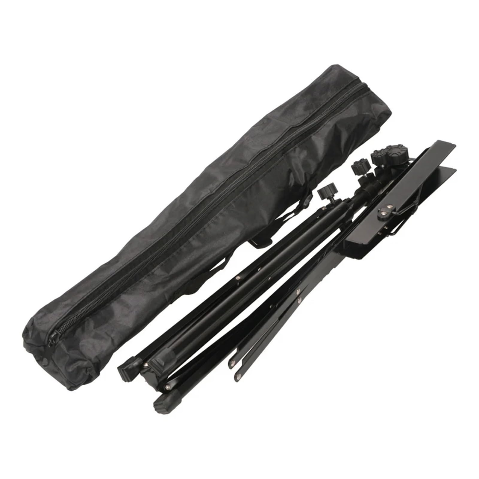 Pupitre de Musique Support de bureau for partitions, pupitre pliable et portable, hauteur réglable, base trépied, en métal léger(Black)