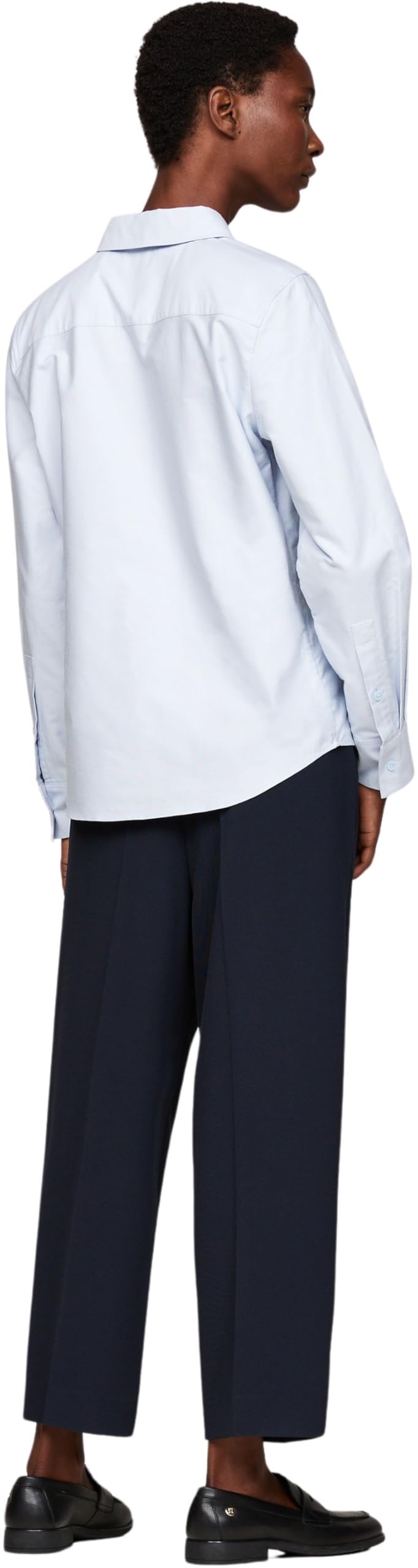 Tommy Hilfiger Damska koszula Oxford Cotton Regular WW0WW44230 L/S Shirt, przewiewny niebieski, 38, Niebieski (Breezy Blue), 64