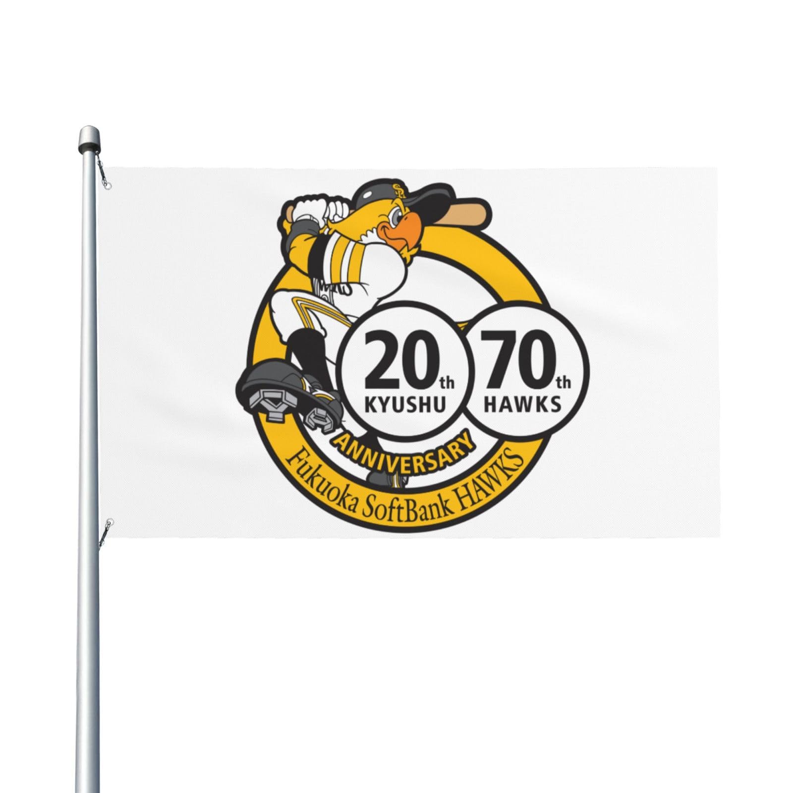 Amazon.co.jp: 旗 福岡ソフトバンクホークス 誕生70周年 本拠地