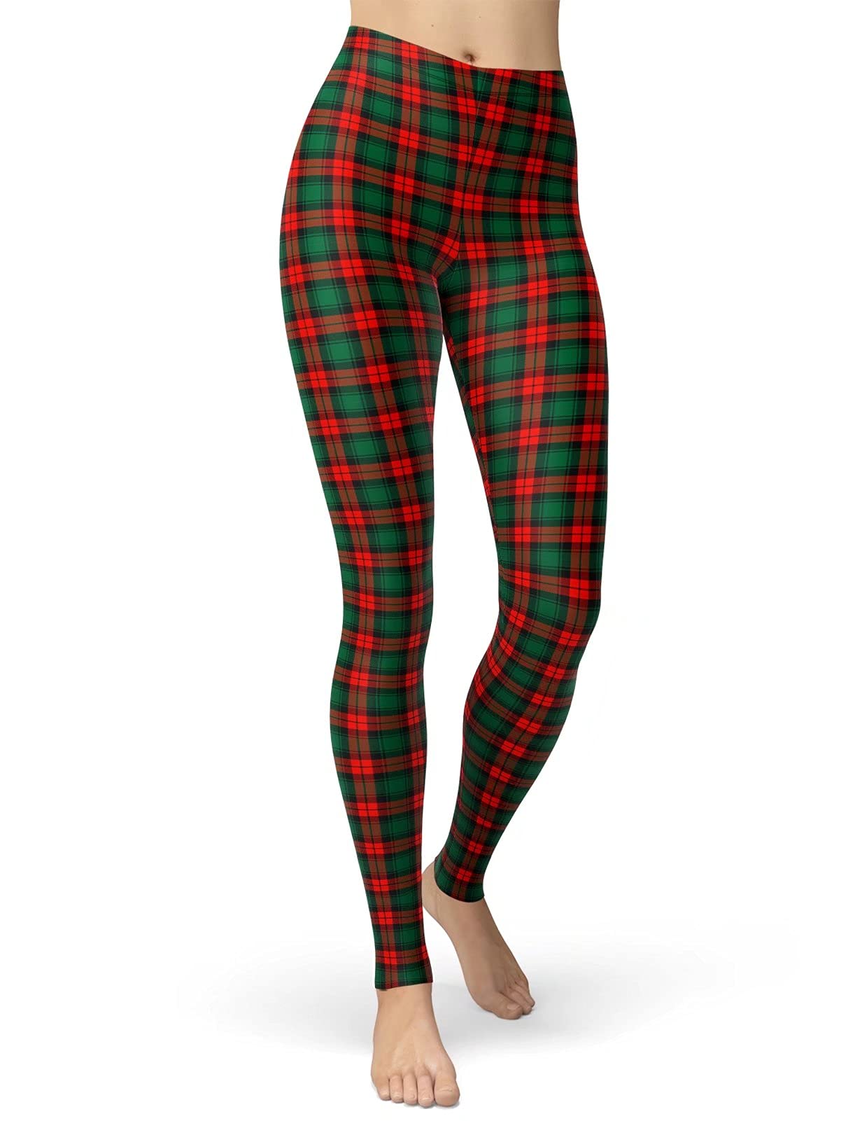sissycos Women's Christmas Halloween Crossover Leggings High Waisted